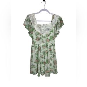 Disney Dresses Disney Princess Cold Shoulder Dress Juniors Small Floral Lace